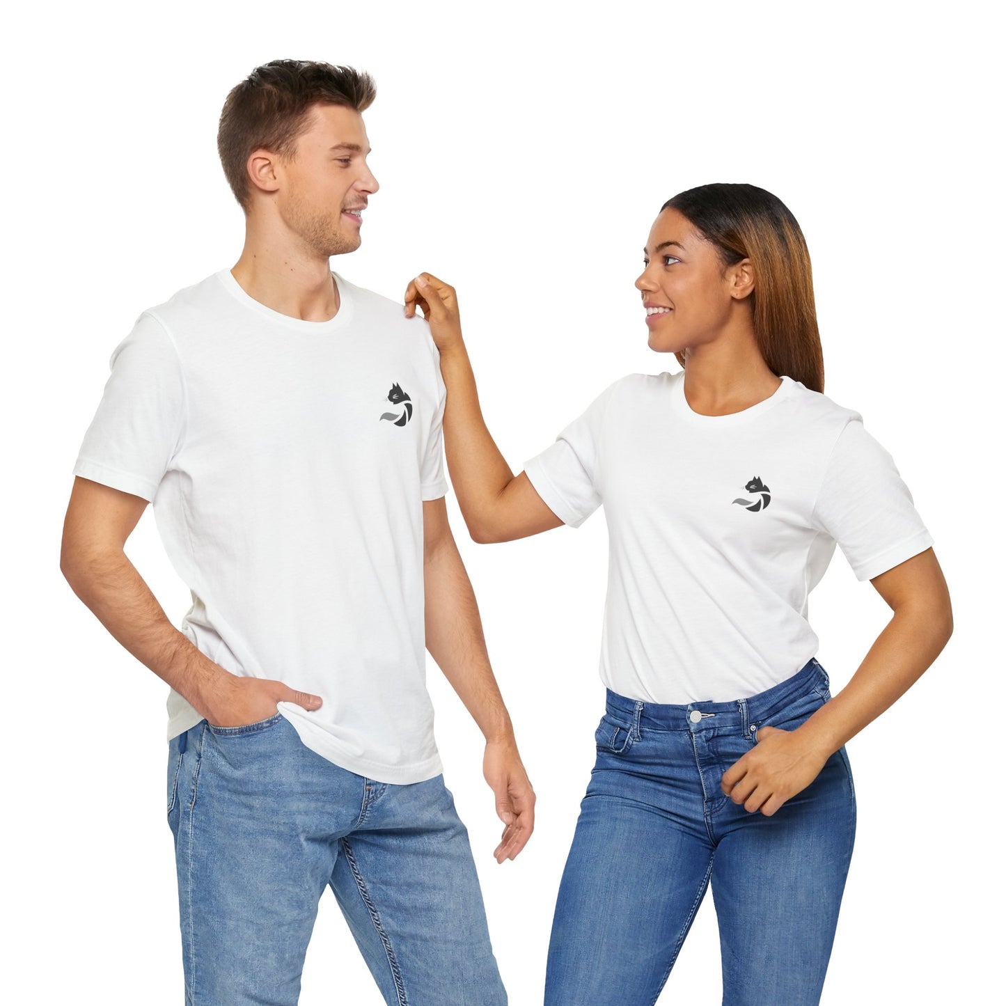 White Unisex Jersey Short Sleeve Tee